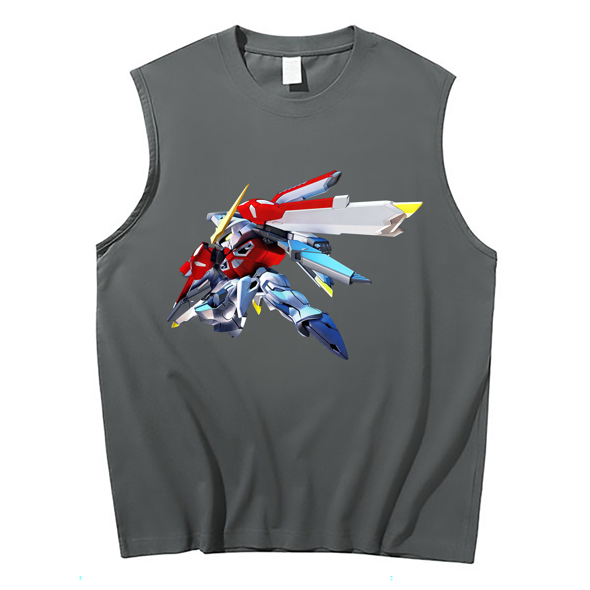 （画像用） 機動戦士ガンダム Mobile Suit Gundam コットン100％タンクトップ（フロントプリント）
